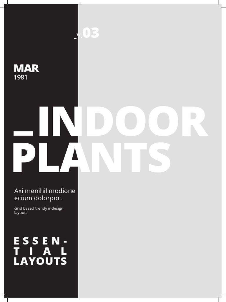 Indoor Plants: Essen-Tial Layouts | PDF