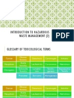 Introduction To Hazardous Waste Management