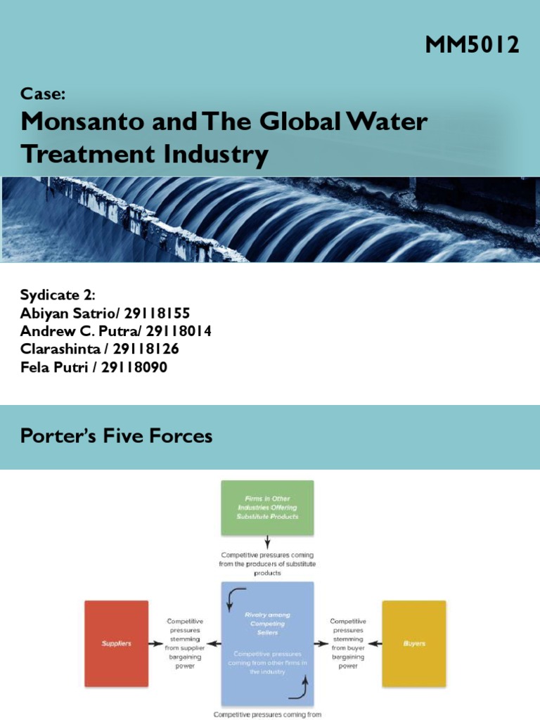 Monsanto and The Global Water Treatment Industry PDF Economies