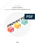 Plan de Trabajo Proyecto Fau - CEFAU 2019