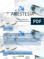 Anestesia: técnicas y procedimientos