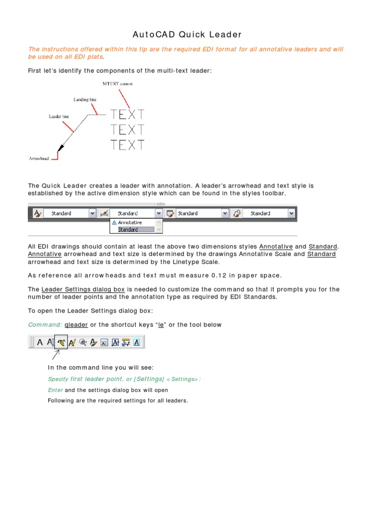 AutoCAD QLEADER PDF
