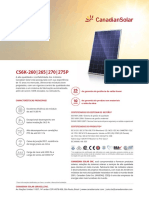 Módulo fotovoltaico Canadian Solar CS6K de alta eficiência