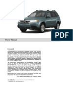 Subaru Forester Manuals 2012 Forester Owner's Manual