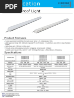 LED Tri Proof Iight Data Sheet