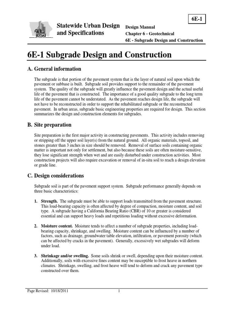 Subgrade Design and Construction Guide | PDF | Road Surface | Soil