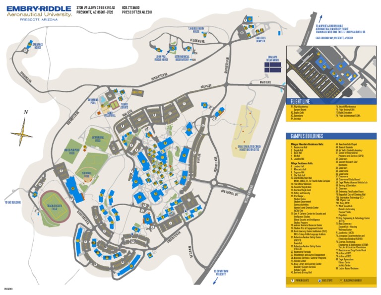 Embry Riddle Campus Map Campus Map Pdf | Pdf | Science And Technology