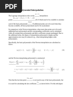 ECE421 - The Newton Polynomial Interpolation