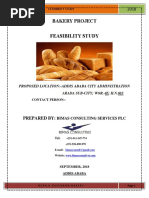 Bakery Project Start-Up Business Plan