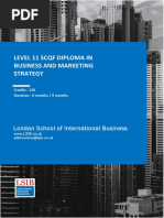 Level 11 SCQF Diploma in Business and Marketing Strategy