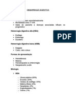 Hemorragia digestiva: classificação, etiologia, conduta e cuidados