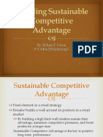 Sustainable Competitive Advantage