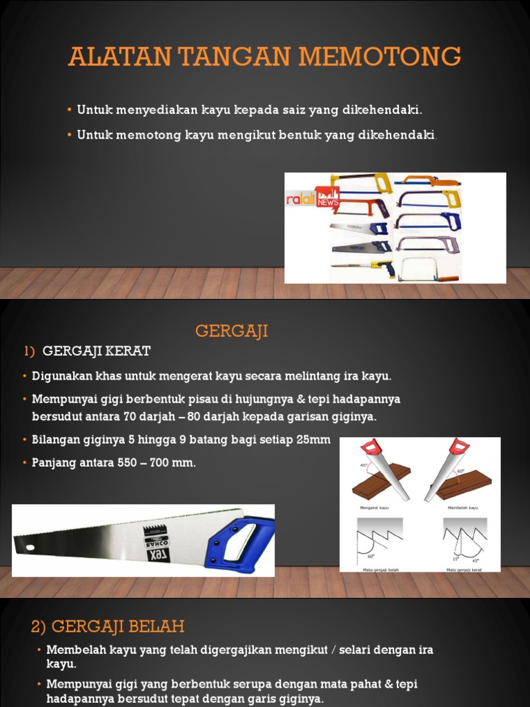 Alatan Tangan Memotong Pdf
