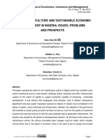 Maintenance Culture and Sustainable Economic Development in Nigeria: Issues, Problems and Prospects