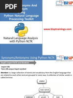 Python NLTK Synonyms and Antonyms