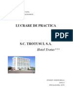 Lucrare de Practica - S.C. Trotusul S.A. - Hotel Trotus