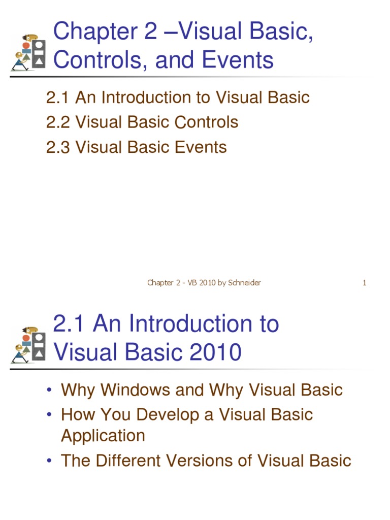 VB Visual Basic PDF Visual Basic Graphical User Interfaces