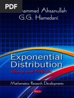 (Mathematics Research Developments) M. Ahsanullah, G. G. Hamedani - Exponential Distribution - Theory and Methods (Mathematics Research Developments) (2011, Nova Science Pub Inc) PDF