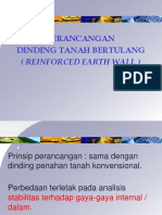 Perancangan dinding tanah bertulang (RE wall