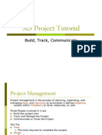 MS Project Tutorial: Build, Track, Communicate
