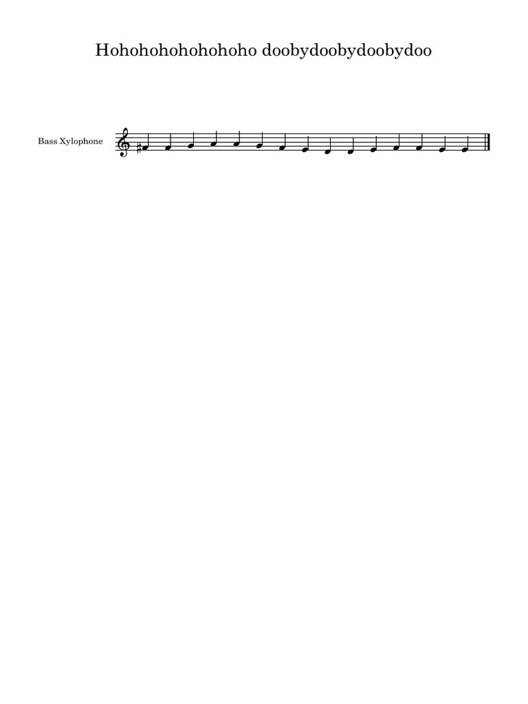 Hohohohohohohoho Doobydoobydoobydoo | PDF
