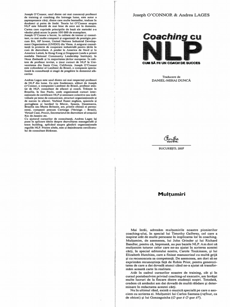 Coaching Cu NLP | PDF