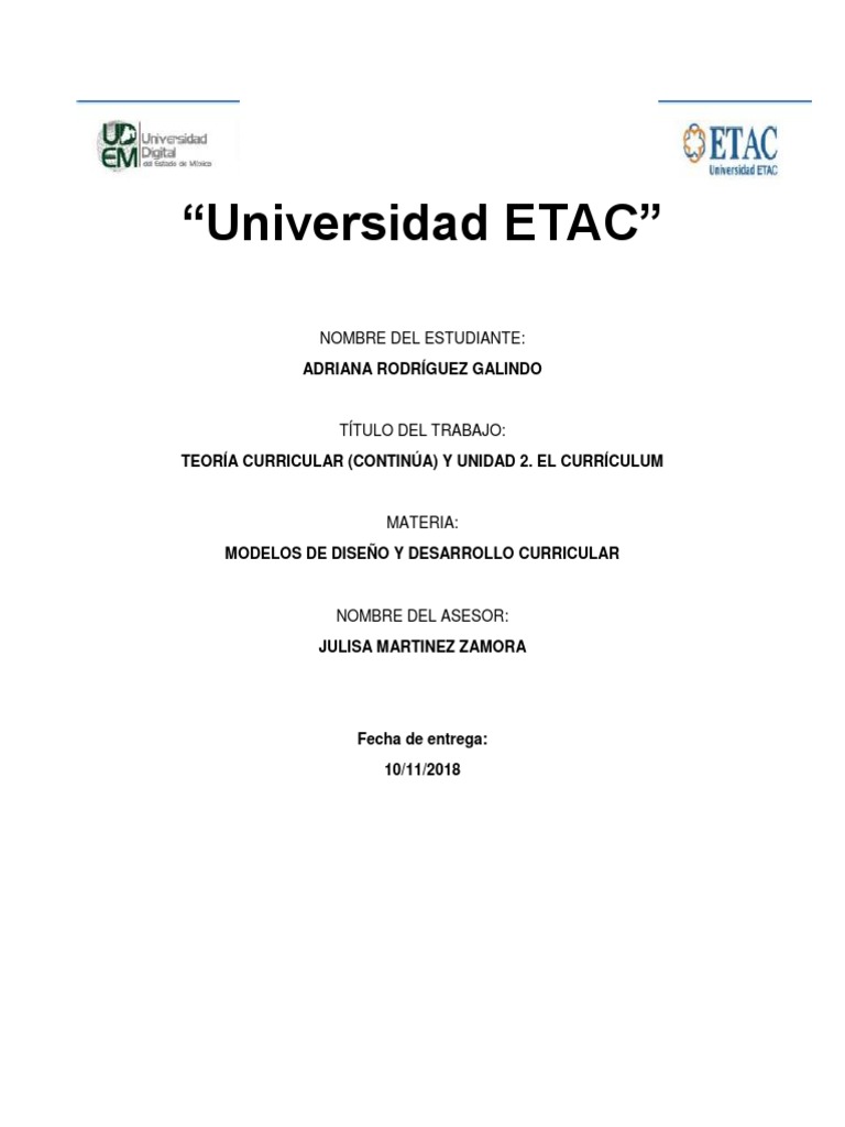Teoría y Análisis del Currículum Educativo | PDF | Plan de estudios ...