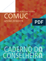 Caderno Conselheiro de Política Cultural BH 2018-2019