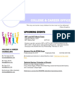 College & Career Office: Upcoming Events