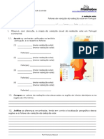 Ficha 5 - Fatores Variação Radiação Solar em Portugal