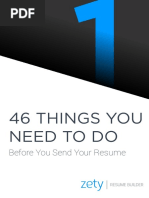 46 Things You Need To Do Before You Send Your Resume