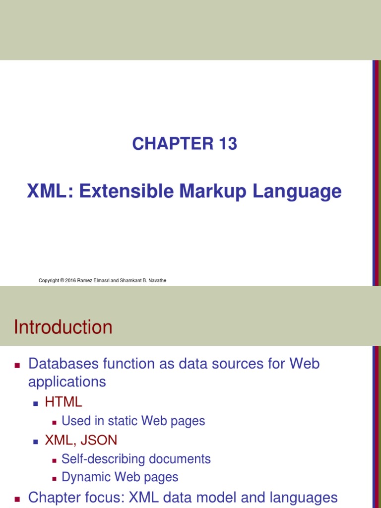 XML: Extensible Markup Language | PDF | Xml | Xml Schema