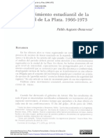 Bonavena Pablo El Movimiento Estudiantil de La Plata 1966 1976