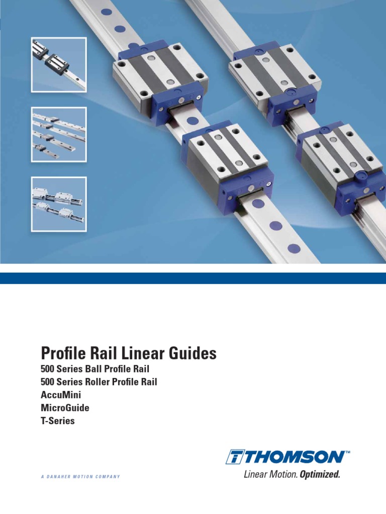 THOMSON Profile Rail Linear Guides Catalogue en PDF PDF Bearing
