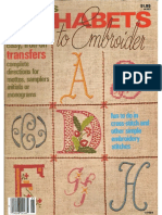 Alphabets To Embroider - 1976