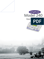 OM024 6 Amplivox Model 240 Operating Manual