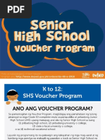 SHS Voucher Program Guidelines 2024-2025 | PDF