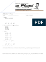 Examen Mensual de Álgebra 5