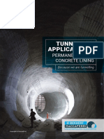 Brochure - Tunnelling Applications - Permanent Spray Concrete Lining