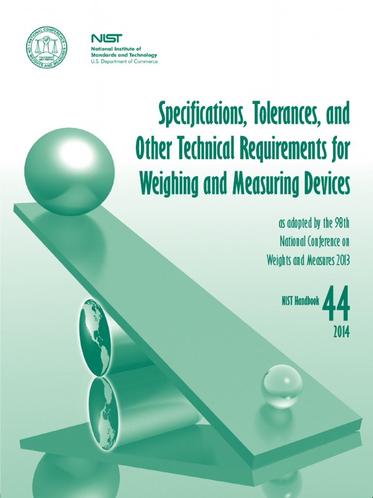 NIST Specifications, Tolerances, and Other Technical Requirements For ...