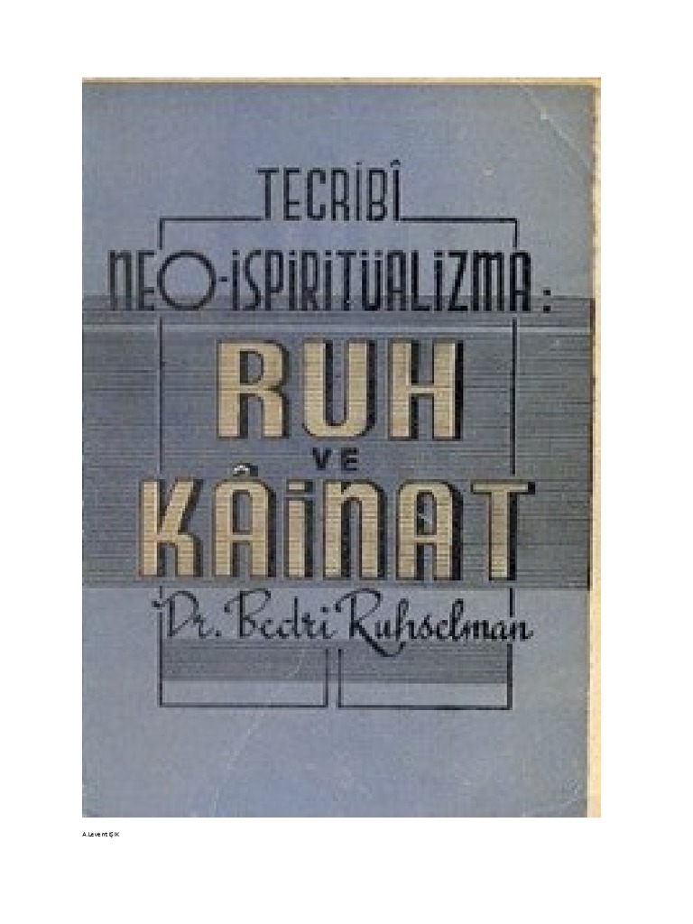 Ruh Ve Kainat Dr Bedri Ruhselmanpdf Pdf Pdf