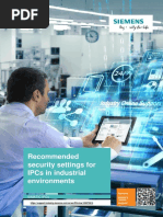 Recommended Security Settings For Ipcs in Industrial Environments