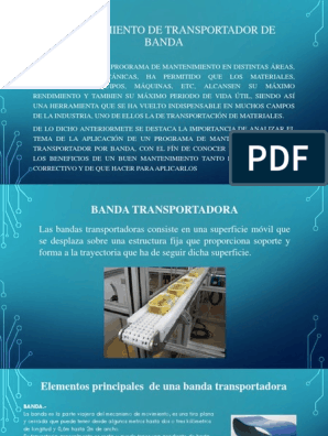 Bandas Transportadoras | PDF (física) | Ingeniería mecánica