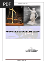 Sources of muslim law