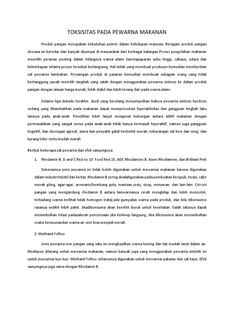 Mewarnai Makanan Menggambar dan Mewarnai