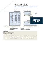 Sharpe Ratio Optimal Portfolio