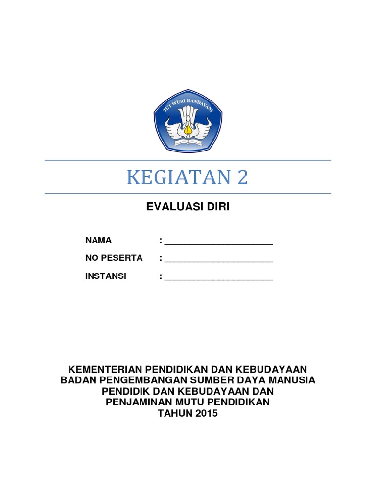 2 Evaluasi Diri