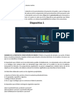 Presentación proyectos grado ingeniería