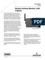 R 4320 Wireless Position Monitor, With: Fisher On/Off Control Option