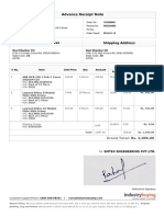 Advance Receipt Note AR3380866 for Rs. 2,006